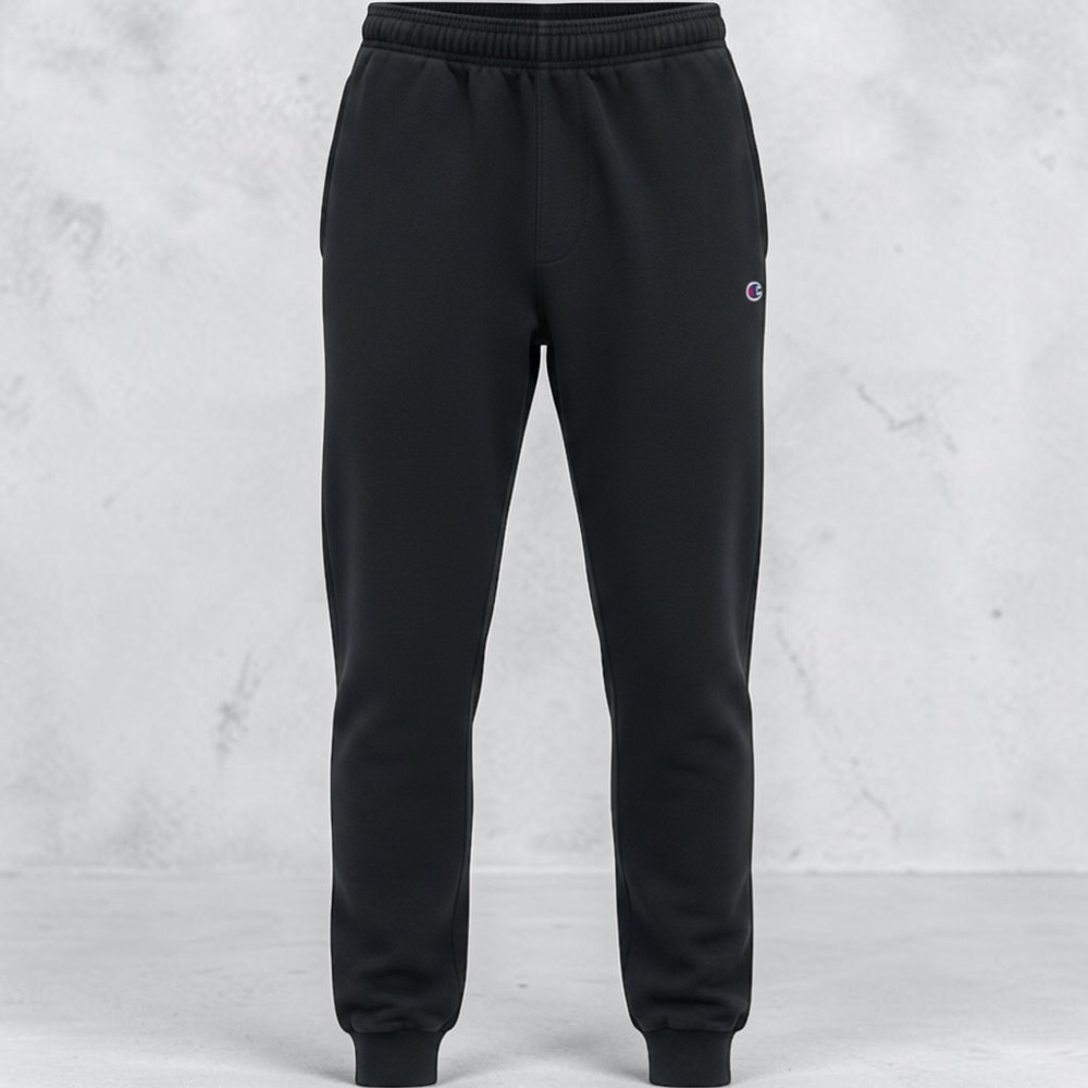 Champion Powerblend Fleece Retro Jogger Sweatpants Black Size S